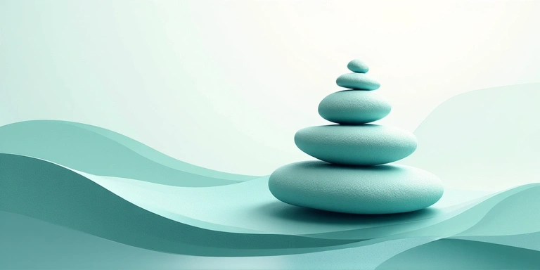 Imagine abstractă cu un sentiment de echilibru și armonie